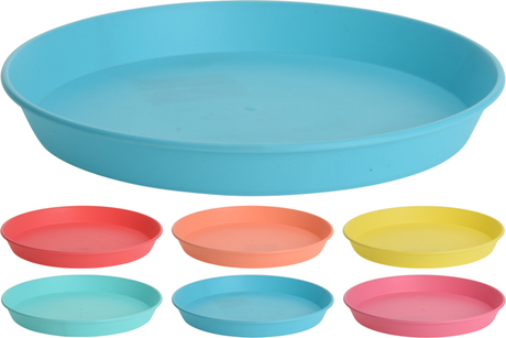 Excellent houseware borden set 6 stuks kleuren assorti