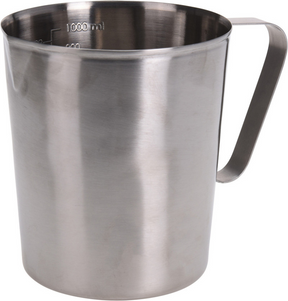 Maatbeker rvs 1l