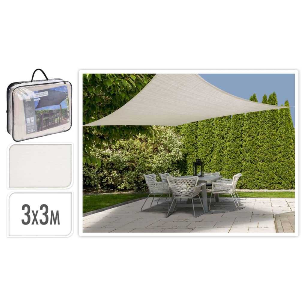 Progarden Progarden Shade tissu carré 3x3 m crème colorée