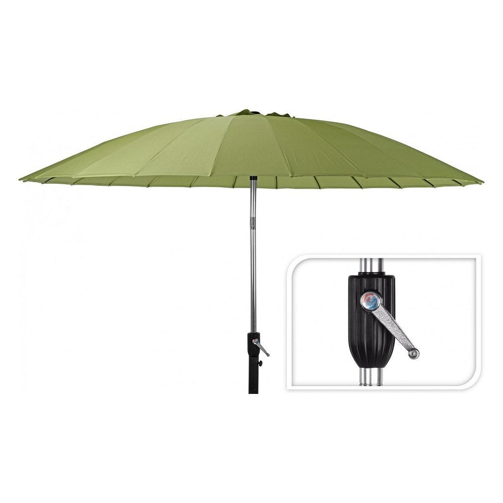 Basic Parasol Shanghai with turning mechanism 270 cm Green