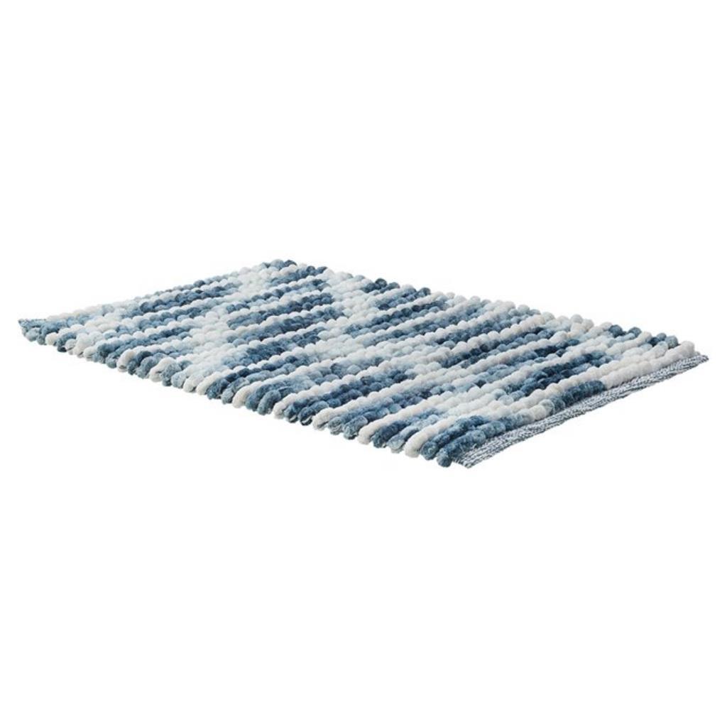 Bathmat vintage de piel de sello básica 50x80 cm azul