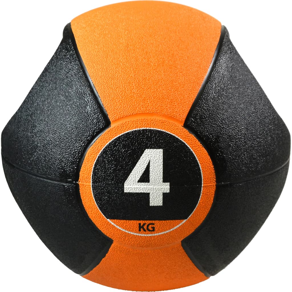 PURE2IMPROVE PURE2IMPROVE MEDICINE BALL con manici da 4 kg arancione