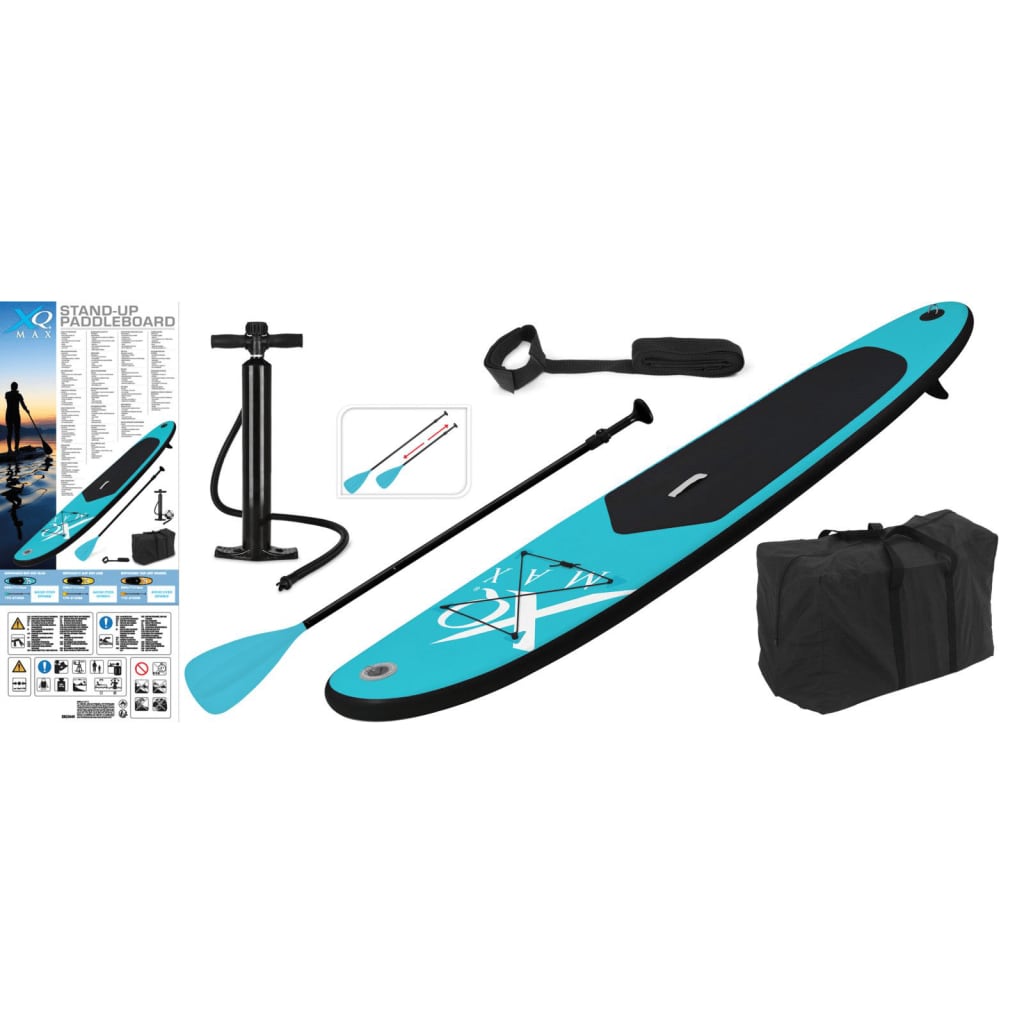 XQ MAX XQ Max Stand Up Paddleboard nadmuchiwa 285 cm niebieski i czarny