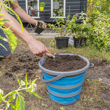 Proplus emmer opvouwbaar 10l blauw grijs