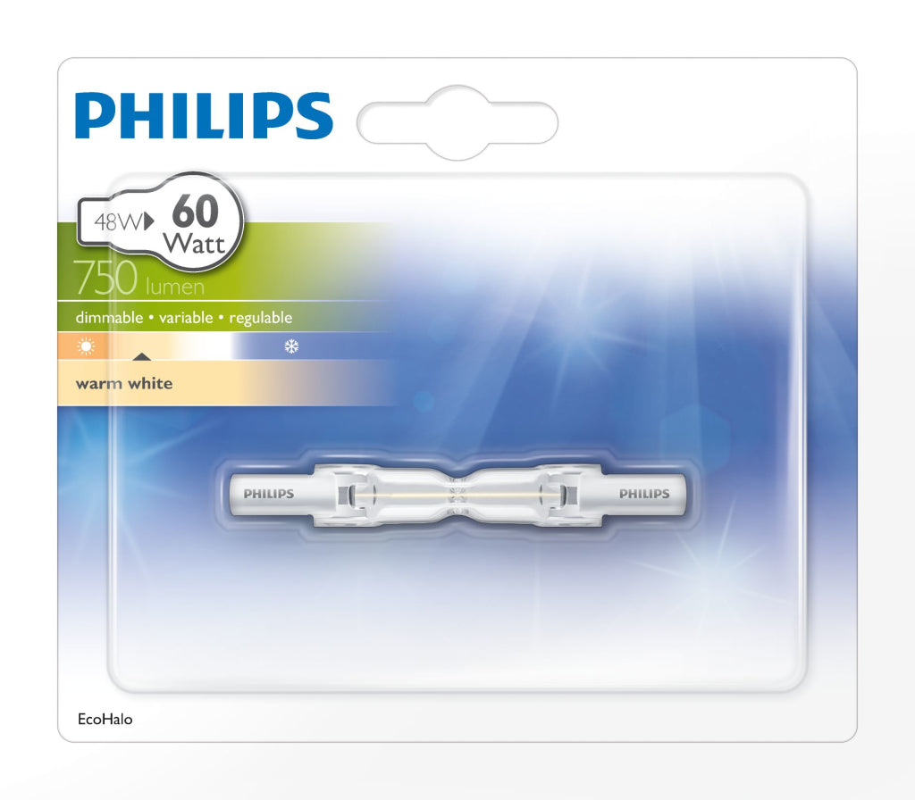 Philips halo linear 55.0w r7s 78mm 230v 1pf 12 verlichting