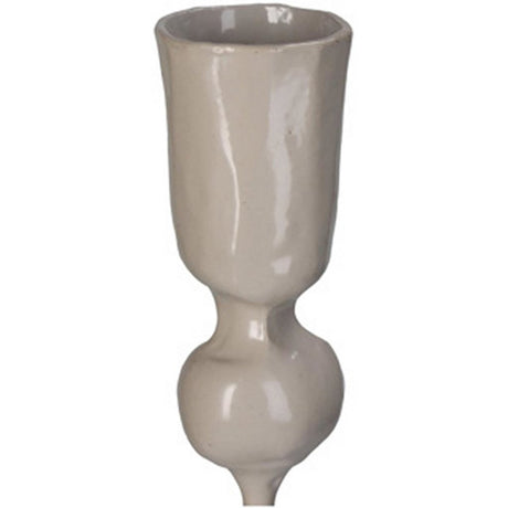Kersten kandelaar metaal beige 8x8x40 cm
