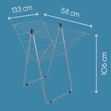 Tomado-Metaltx Vento 25 DrableK 133x109x58 cm sølv 25m tør længde