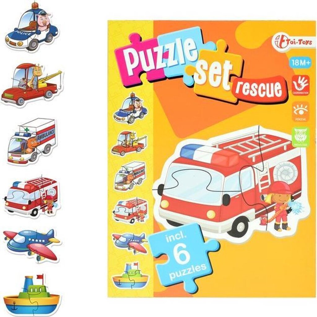 TOI-TOYS TOI-TOYS PLAY PLAY SET SERVICIOS DE EMERGEN SERVICIOS Junior Cardboard 15 piezas