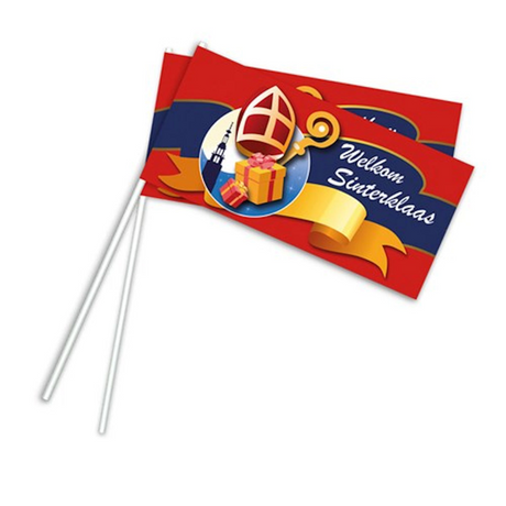 Zwaaivlag sinterklaas 22x12cm