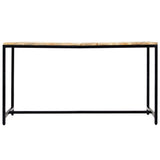 Vidaxl eettafel 140x70x75 cm massief ruw mangohout