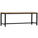 Vidaxl eetbank 120 cm massief ruw mangohout