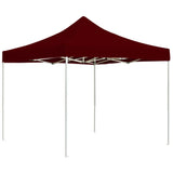 Vidaxl PartyTent pliable professionnellement 3x3 m de vin en aluminium Rood