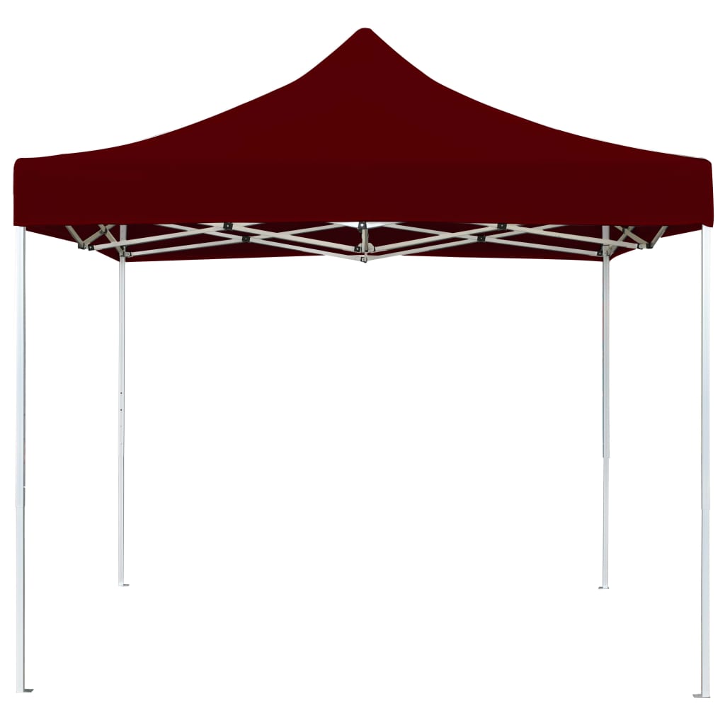 Vidaxl PartyTent pliable professionnellement 3x3 m de vin en aluminium Rood