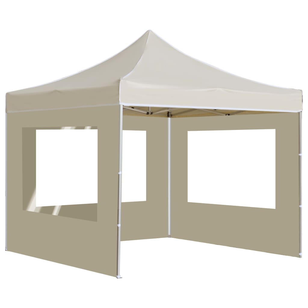 Vidaxl PartyTent skládací se stěnami 3x3 m hliníkový krém