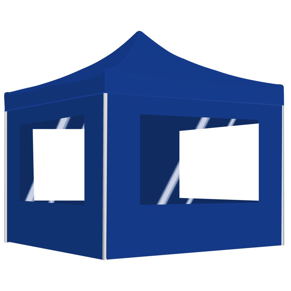 Vidaxl PartyTent pieghevole con pareti 3x3 m in alluminio blu