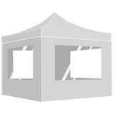 Vidaxl partytent inklapbaar met wanden 3x3 m aluminium wit