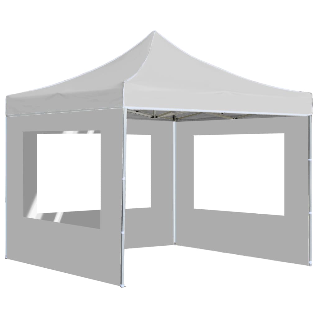 Vidaxl partyTent foldble med väggar 3x3 m aluminiumvit