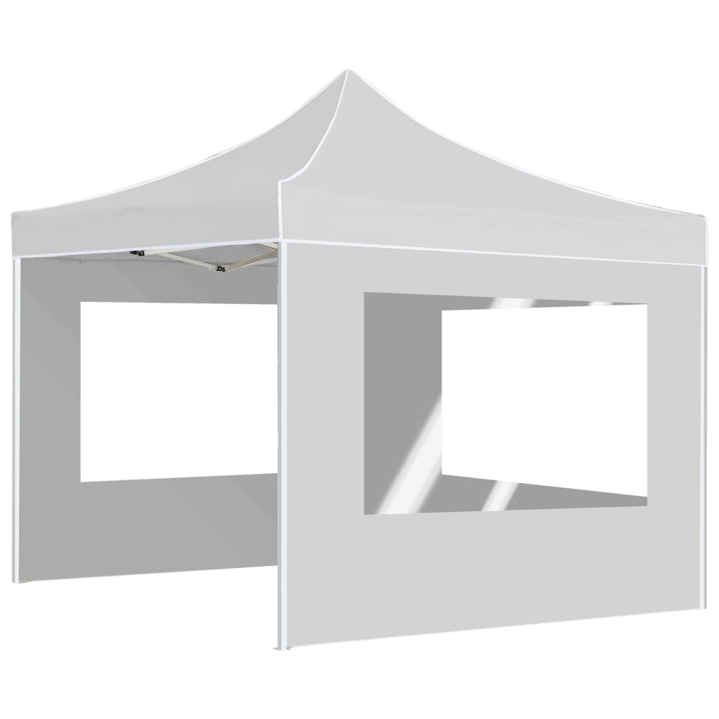 Vidaxl partyTent foldble med väggar 3x3 m aluminiumvit