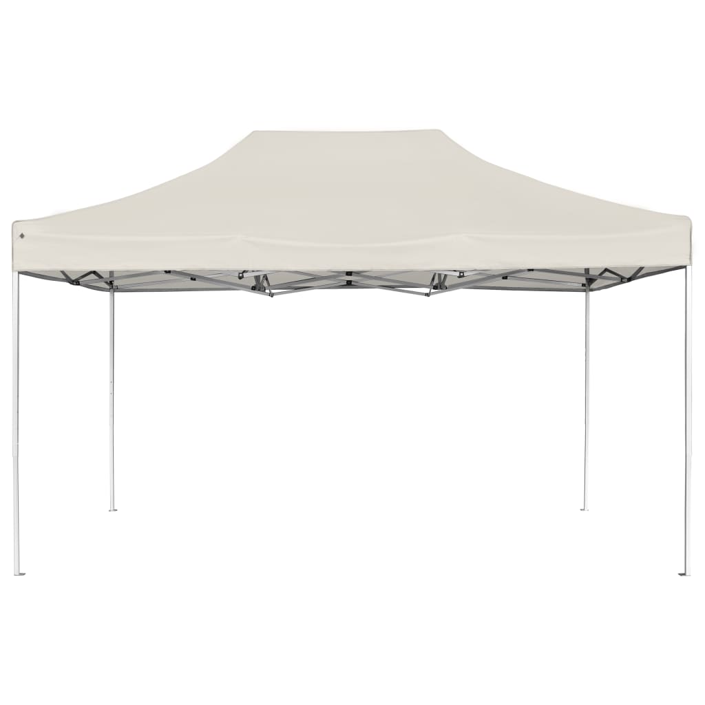 Vidaxl partytent professioneel inklapbaar 4,5x3 m aluminium crème