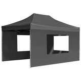 Vidaxl PartyTent Foldible z ścianami 4,5x3 M antracyt aluminiowy