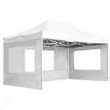 Vidaxl PartyTent plegable con paredes de 4.5x3 m de aluminio blanco