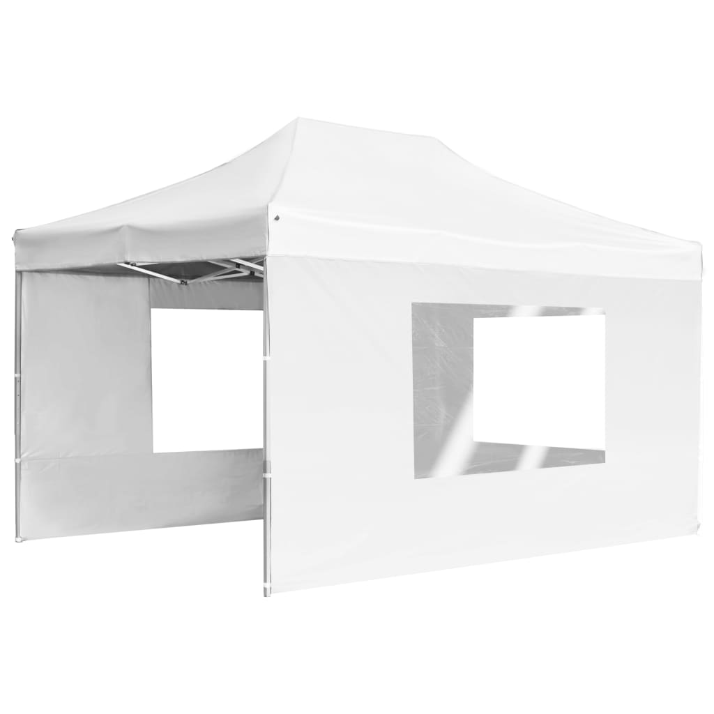 Vidaxl PartyTent plegable con paredes de 4.5x3 m de aluminio blanco