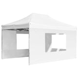 Vidaxl PartyTent plegable con paredes de 4.5x3 m de aluminio blanco