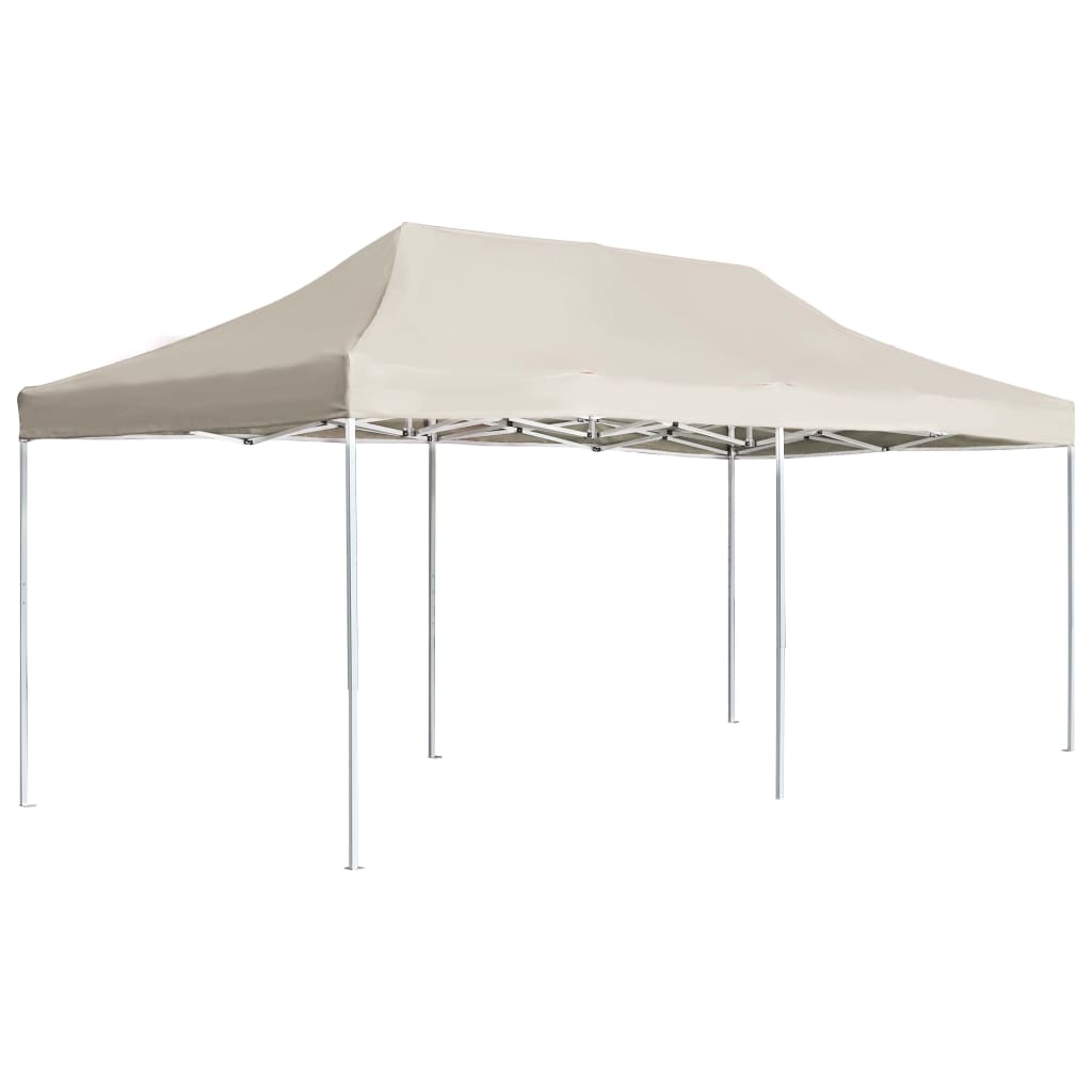 Vidaxl partyTent professionellt vikbar 6x3 m aluminiumkräm