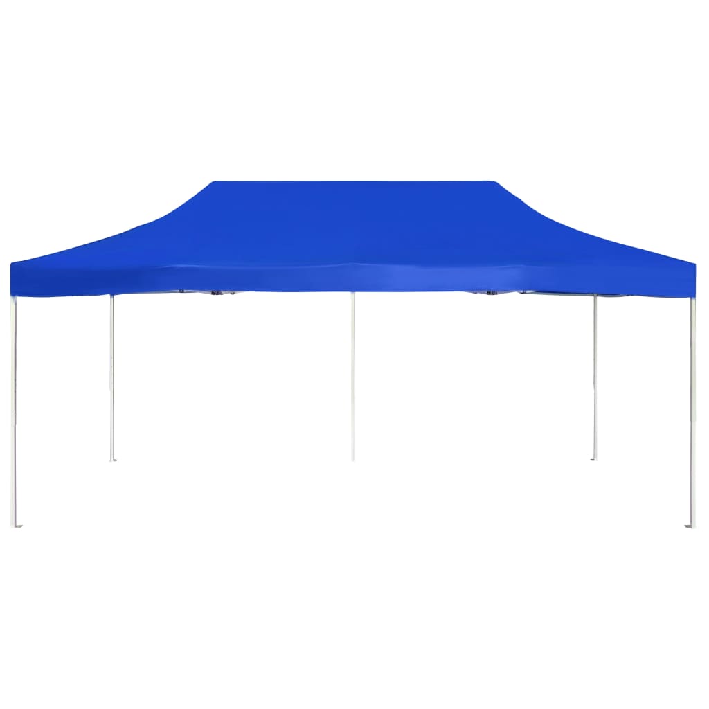 Vidaxl Partytent Profesionalno zložljivo 6x3 m aluminijasta modra