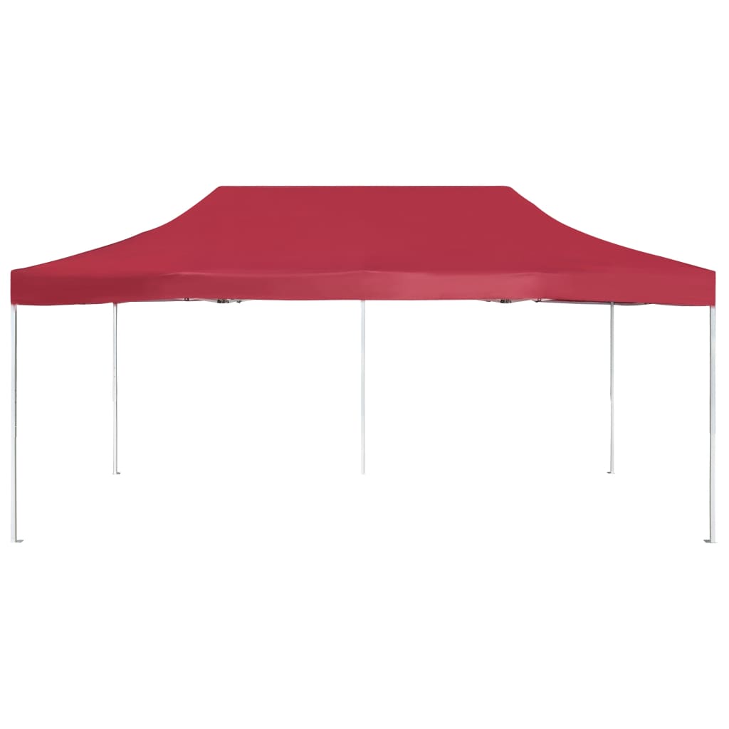 Vidaxl Partytent Profesionalno zložljivo 6x3 m aluminijasto vino Rood