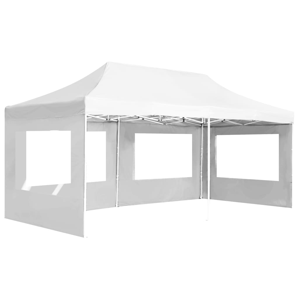 Vidaxl PartyTent pieghevole con pareti 6x3 m in alluminio bianco