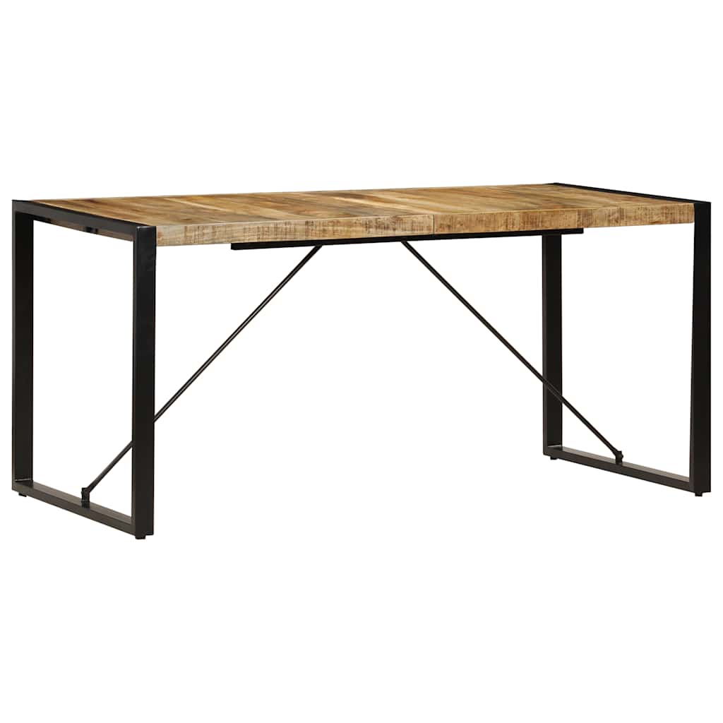 Vidaxl eettafel 160x80x75 cm massief mangohout