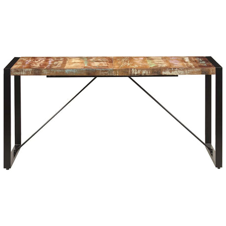 Vidaxl eettafel 160x80x75 cm massief gerecycled hout