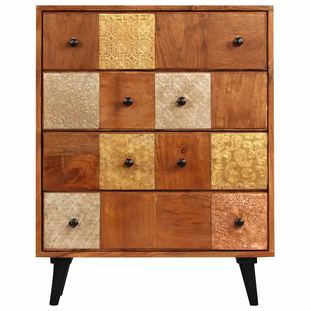 Vidaxl ladekast 60x30x75 cm massief acaciahout