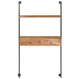 Vidaxl wandbureau 90x40x170 cm massief acaciahout