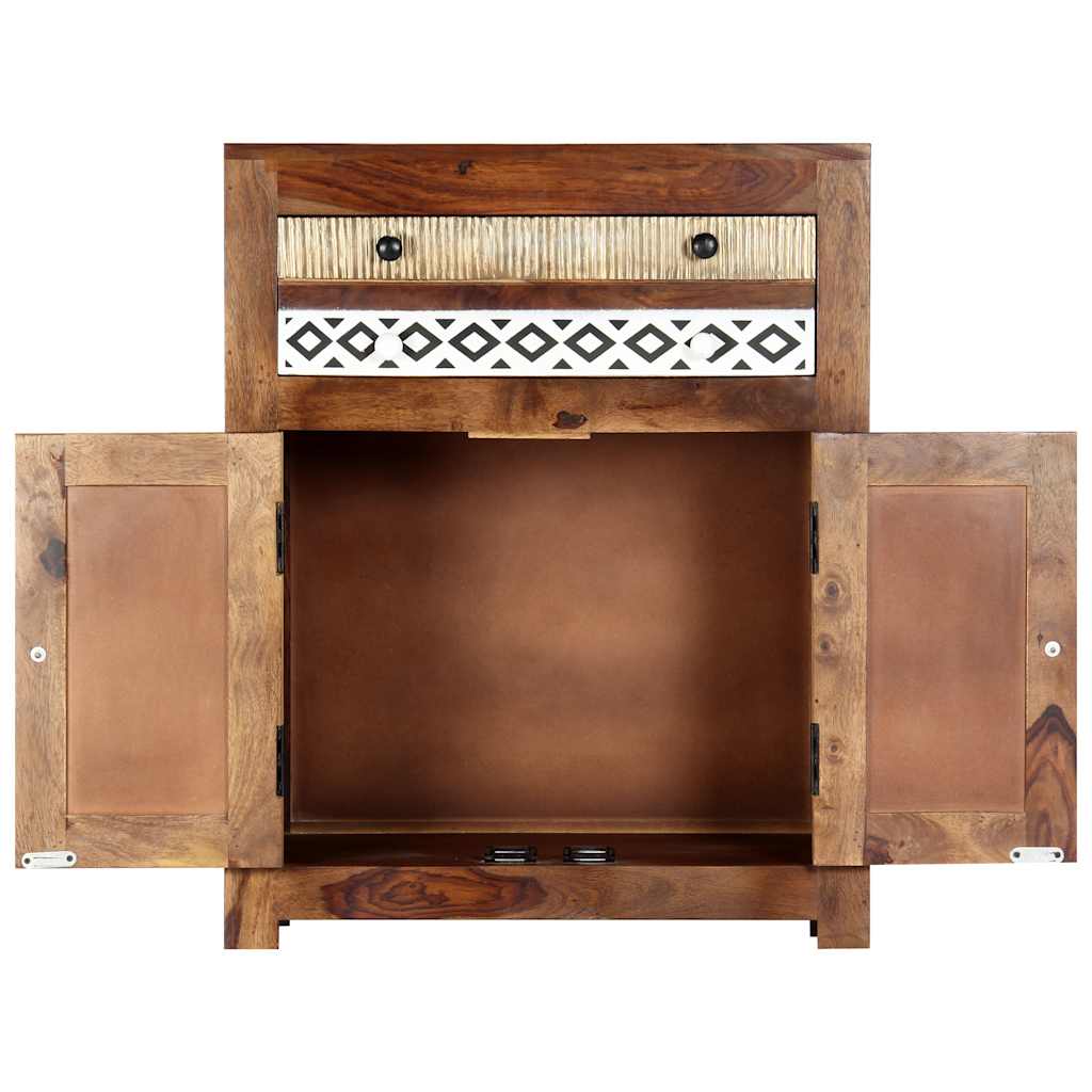 Vidaxl bijzetkast 60x30x75 cm massief acaciahout