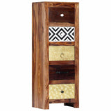 Vidaxl bijzetkast 40x30x110 cm massief acaciahout