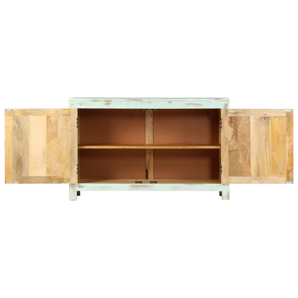 Vidaxl dressoir 110x35x70 cm massief mangohout lichtblauw