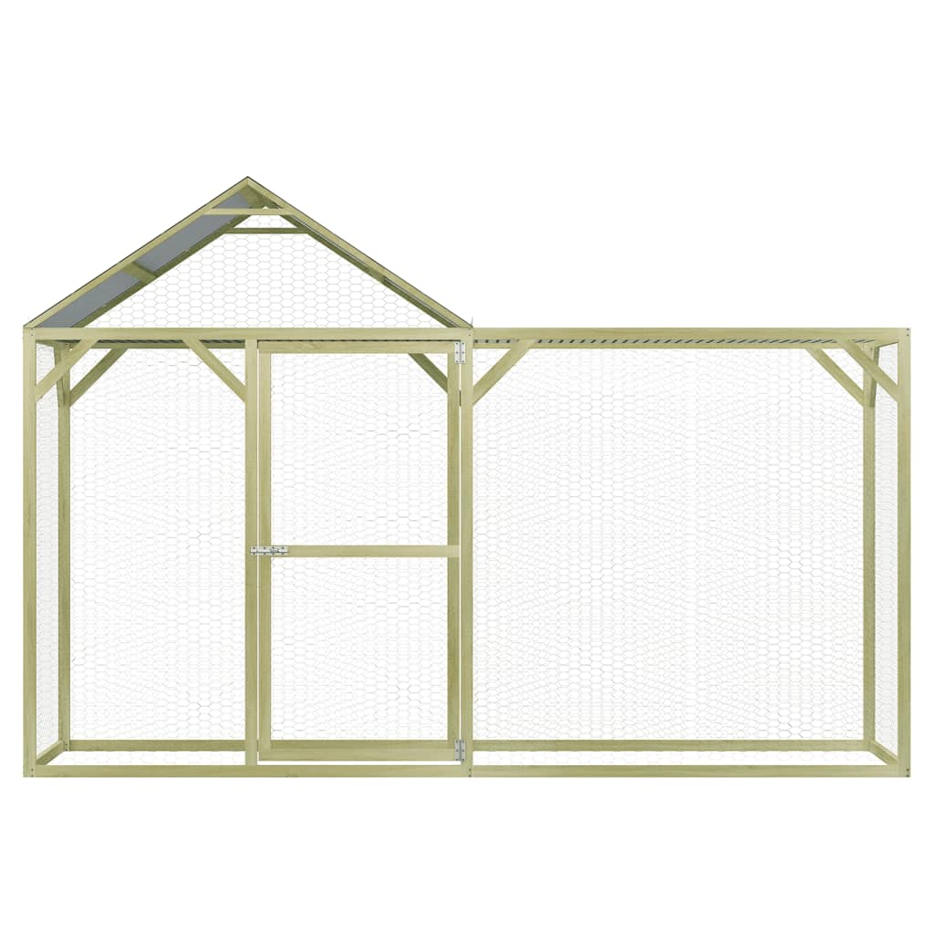 Vidaxl Chicken Coop 3x1.5x2 M stål