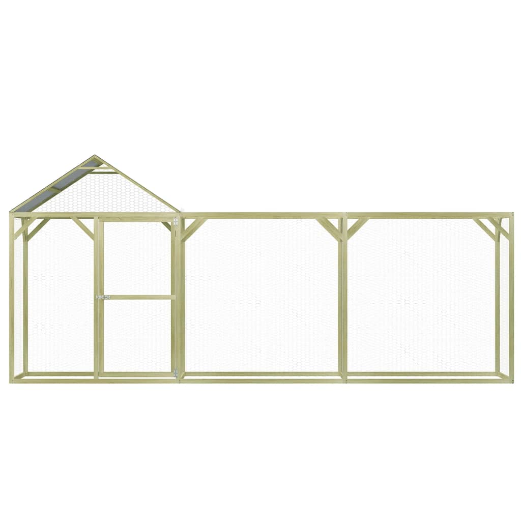 Vidaxl Chicken Coop 4.5x1.5x2 m de acero