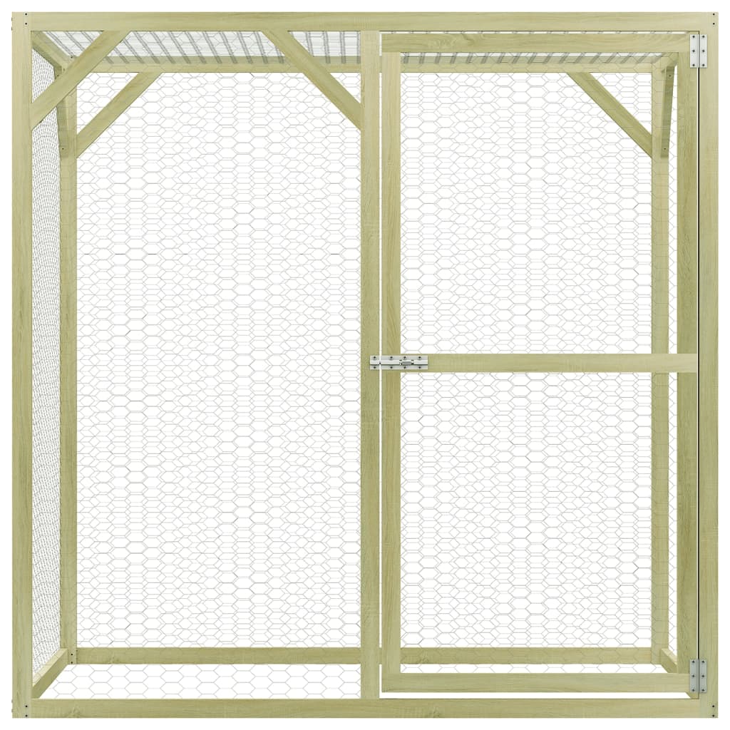 Vidaxl Chicken coop 1.5x1.5x2 m steel