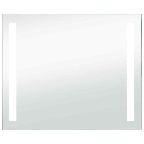 Vidaxl badkamerspiegel led 80x60 cm