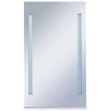 Vidaxl badkamerspiegel led met schap 60x100 cm