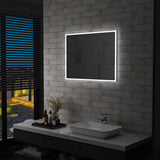 Vidaxl badkamerspiegel led 80x60 cm