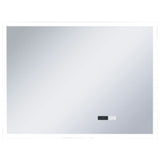 Vidaxl badkamerspiegel led met aanraaksensor en tijdweergave 80x60 cm
