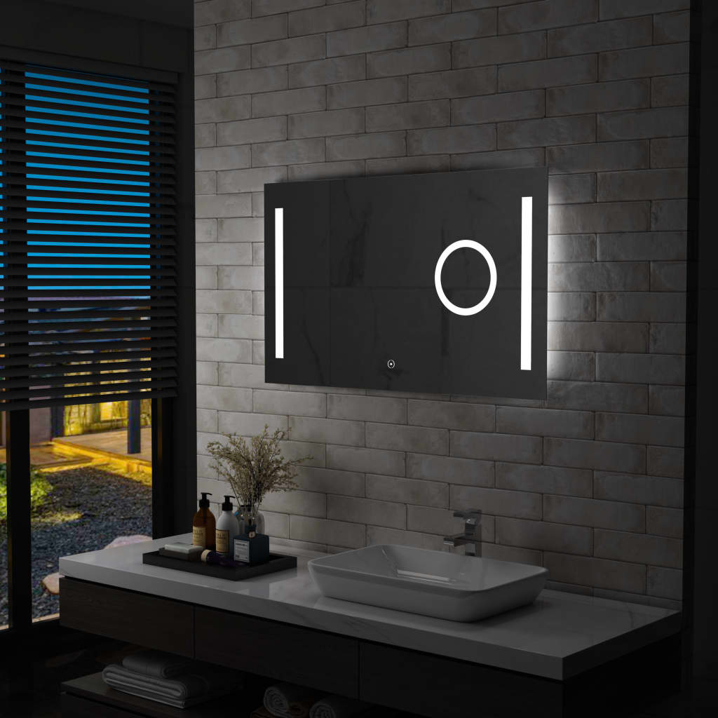 Specchio da bagno Vidaxl LED con sensore touch 100x60 cm