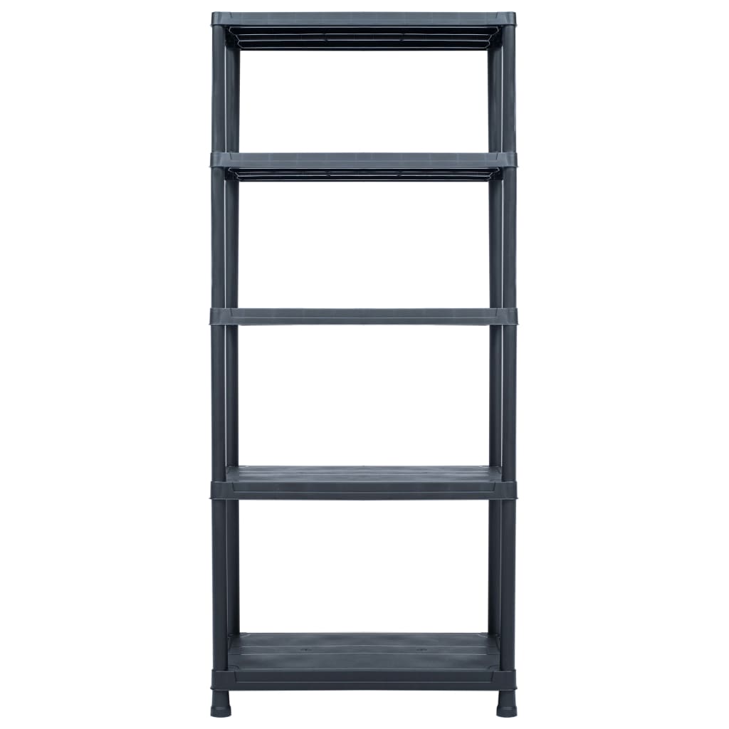 Vidaxl Storage Rack 500 kg 90x60x180 cm plastik sort