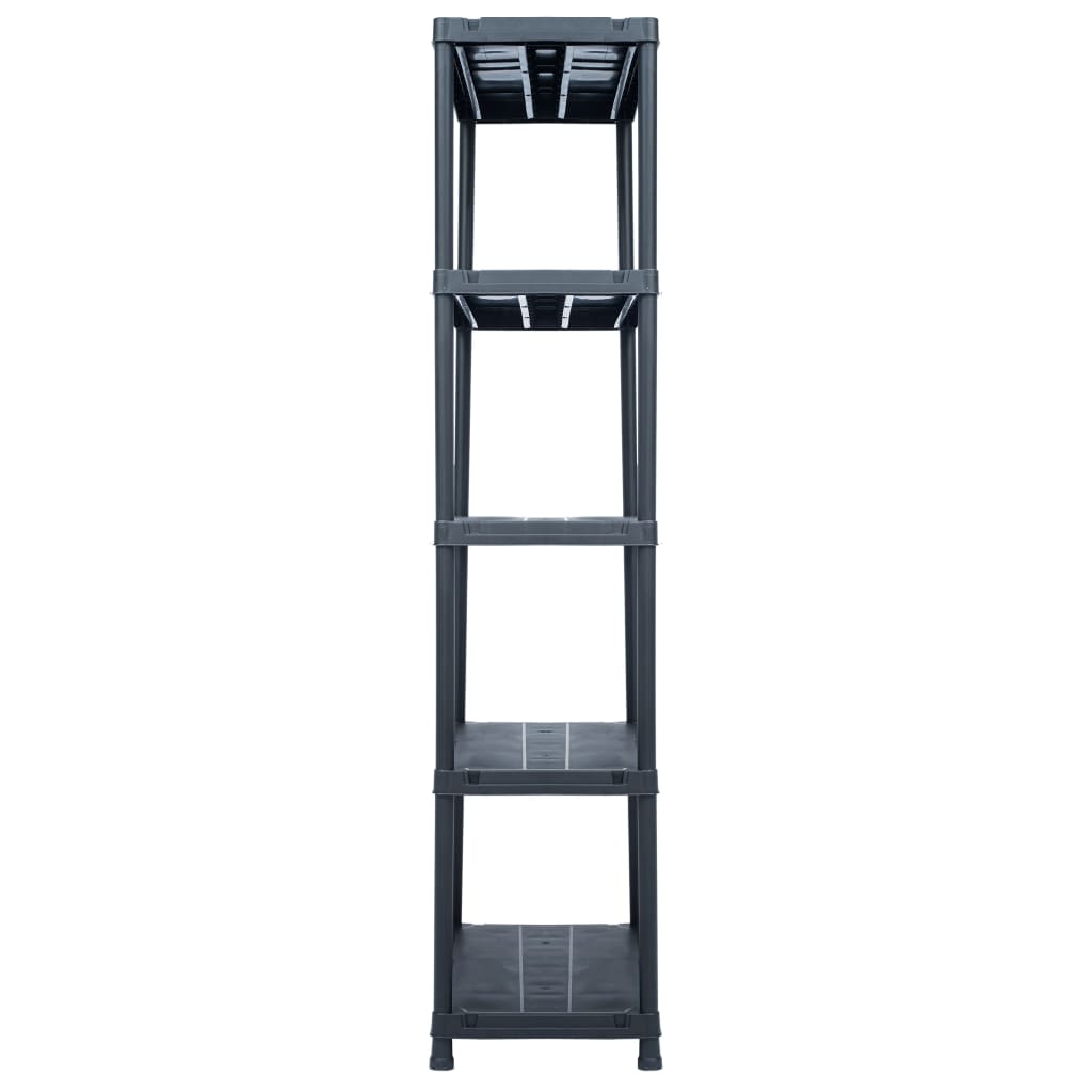 Vidaxl storage rack 500 kg 90x60x180 cm plastic black