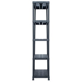 Vidaxl Storage Rack 500 kg 90x60x180 cm plastik sort