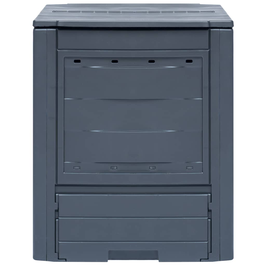 VIDAXL COMPOST BIN 260 L 60X60X73CM GREY